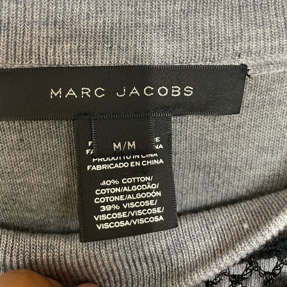 Marc Jacobs Grey Crochet Collar Pullover Sweater - Picture 6 of 9